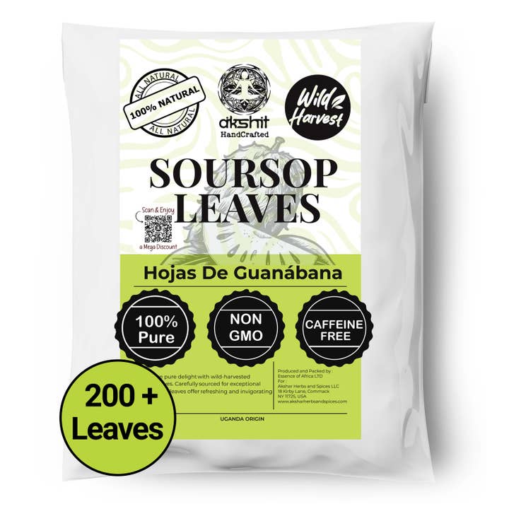 200+Soursop Leaves, Hojas De Guanabana Dried Graviola Leaves