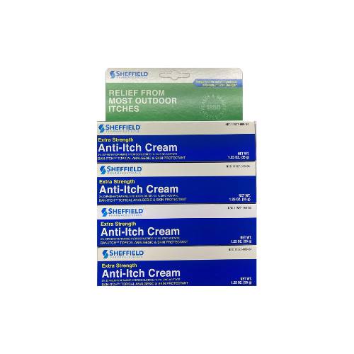 Dr Sheffield's Anti Itch Cream | Fast Relief, 1.25 Oz (4-Pack)