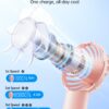 Wholesale SWEETFULL Mini Portable Fan Powerful Handheld Fan Rechargeable,3 Speeds Personal Small Hand Fan for Travel Makeup Eyelash Fan for Stylish Kids Girls Women USB Cute Design A-Pink