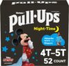 Wholesale Pull-Ups Boys' Night-Time Potty Training Pants, Size 4T-5T Overnight Training Underwear (38-50 lbs), 52 Ct