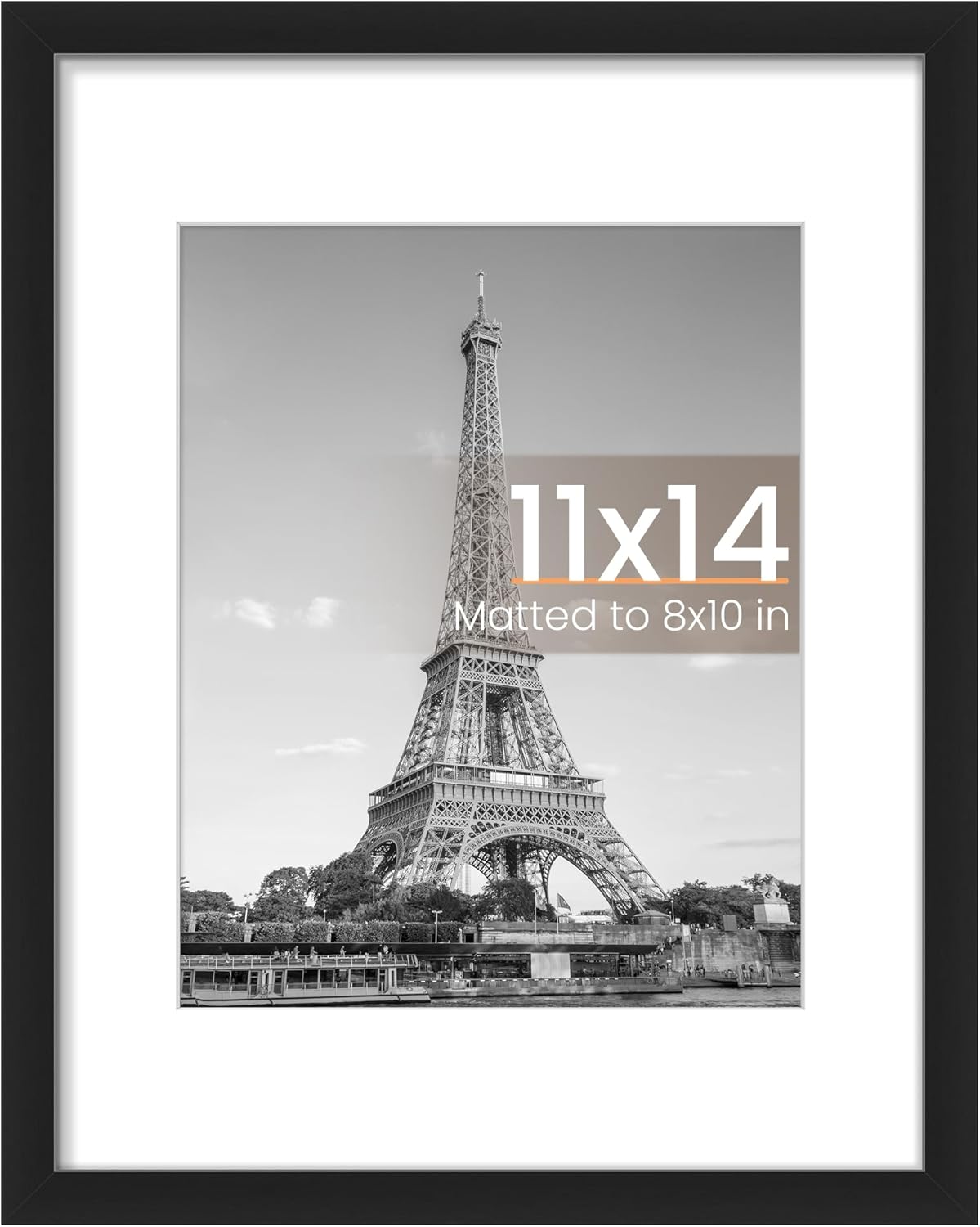 Wholesale upsimples 11x14 Picture Frame, Display Pictures 8x10 with Mat or 11x14 Without Mat, Wall Hanging Photo Frame, Black, 1 Pack Black 11x14