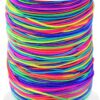 Wholesale 1mm Stretchy Bracelet String, Sturdy Rainbow Elastic String Elastic Cord for Jewelry Making, Necklaces, Beading and Crafts