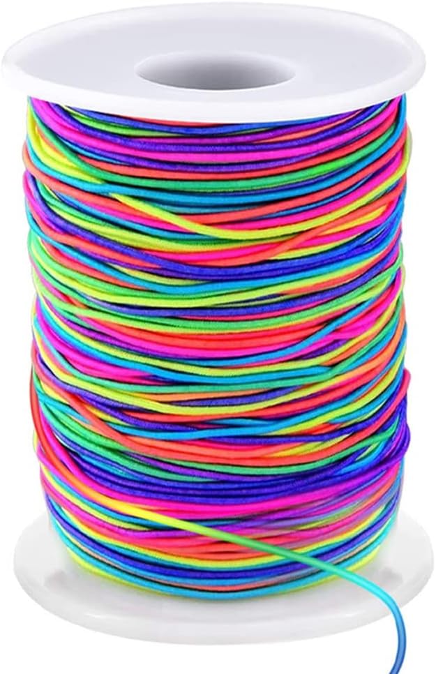 Wholesale 1mm Stretchy Bracelet String, Sturdy Rainbow Elastic String Elastic Cord for Jewelry Making, Necklaces, Beading and Crafts