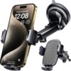 Wholesale Qifutan Car Phone Holder Mount Phone Mount for Car Windshield Dashboard Air Vent Universal Hands Free Automobile Cell Phone Holder Fit for iPhone Smartphone Carbon Fiber