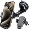 Wholesale Qifutan Car Phone Holder Mount Phone Mount for Car Windshield Dashboard Air Vent Universal Hands Free Automobile Cell Phone Holder Fit for iPhone Smartphone Carbon Fiber