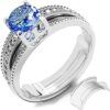 Wholesale 5 STARS UNITED Ring Sizer Adjuster for Loose Rings - 8 Pack Easy-Clip Guards, Fits Flat Bands Up to 8mm, Spacers & Tighteners, Reduces Size by 0.5-1, Invisible Design for Women & Men 8 pcs (1.5-8 mm)