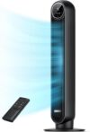 Wholesale Dreo Tower Fan for Bedroom, 25ft/s Velocity Quiet Floor Fan, 90° Oscillating Fans for Indoors with 4 Speeds, 4 Modes, 8H Timer, Standing Fans, Bladeless Fan, Black, Nomad One (DR-HTF007) Black Tower Fan
