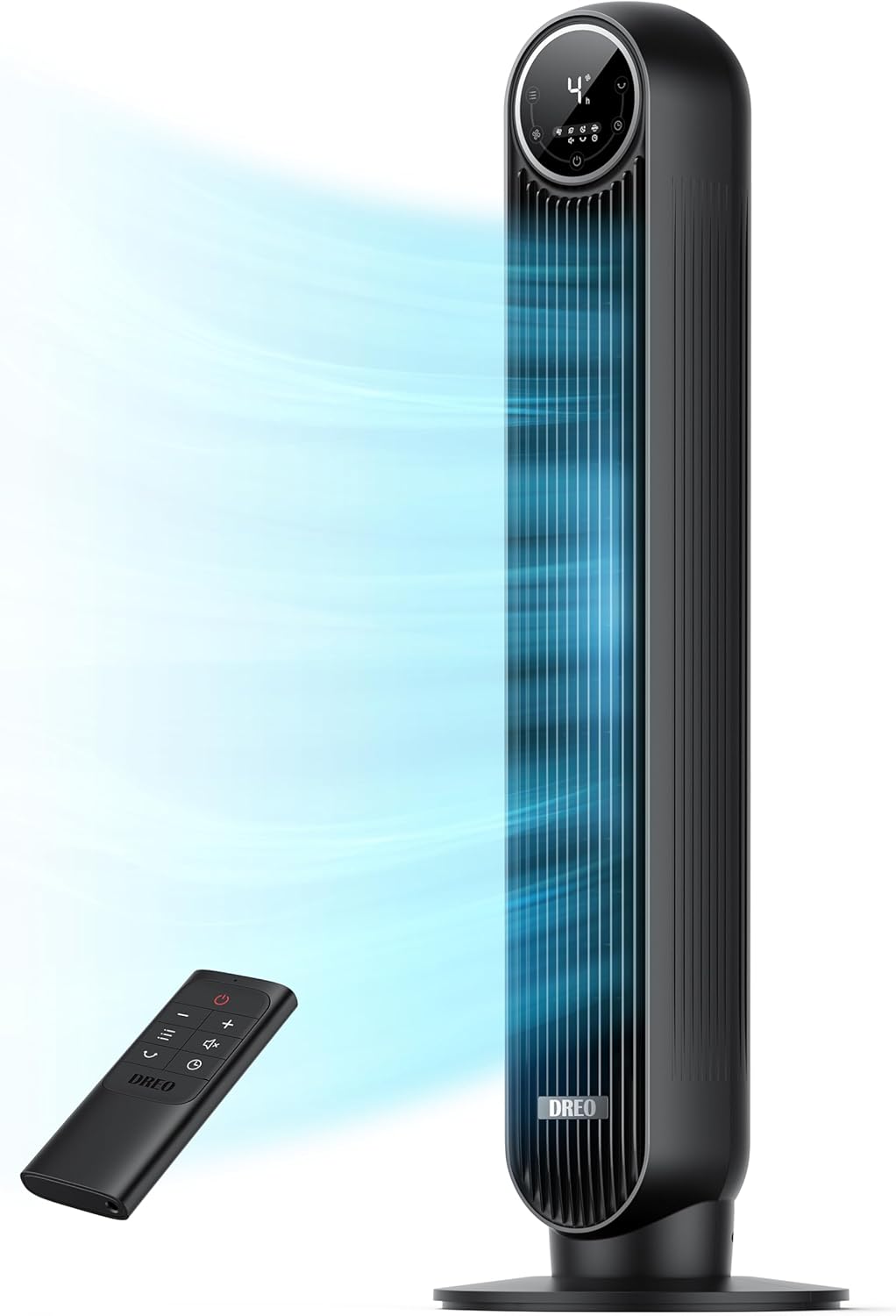 Wholesale Dreo Tower Fan for Bedroom, 25ft/s Velocity Quiet Floor Fan, 90° Oscillating Fans for Indoors with 4 Speeds, 4 Modes, 8H Timer, Standing Fans, Bladeless Fan, Black, Nomad One (DR-HTF007) Black Tower Fan