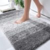 Wholesale OLANLY Luxury Bathroom Rugs Mat 30x20, Extra Soft and Absorbent Microfiber Bath Rugs, Non-Slip Plush Shaggy Bath Carpet, Machine Wash Dry, Bath Mat for Bathroom Floor, Tub and Shower, Grey 30" x 20" Grey