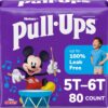 Wholesale Pull-Ups Boys' Potty Training Pants, 5T-6T (46+ lbs), 80 Count (2 Packs of 40) 5T-6T 80