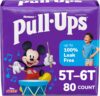 Wholesale Pull-Ups Boys' Potty Training Pants, 5T-6T (46+ lbs), 80 Count (2 Packs of 40) 5T-6T 80