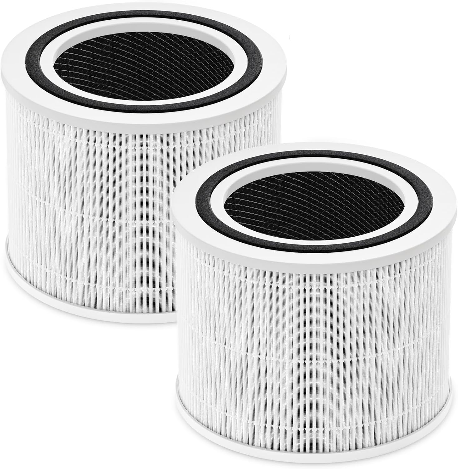 Core 300 Replacement Filter for LEVOIT Core 300 and Core 300S VortexAir Air Purifier, Core 300-RF, 3-in-1 H13 True HEPA, Activated Carbon Filtration System, 2 Pack, White