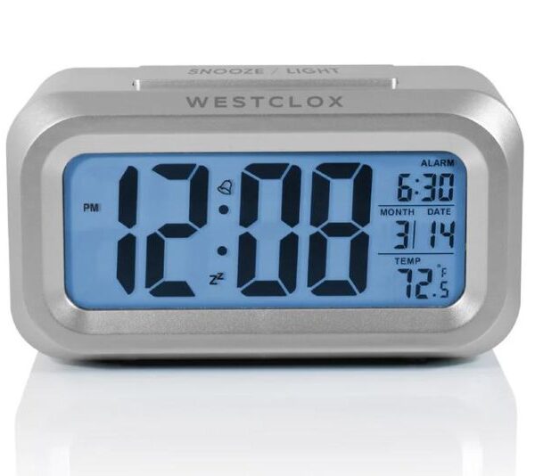 ALARM CLOCK-LCD w-TEMP DISPLAY BATTERY POWERED