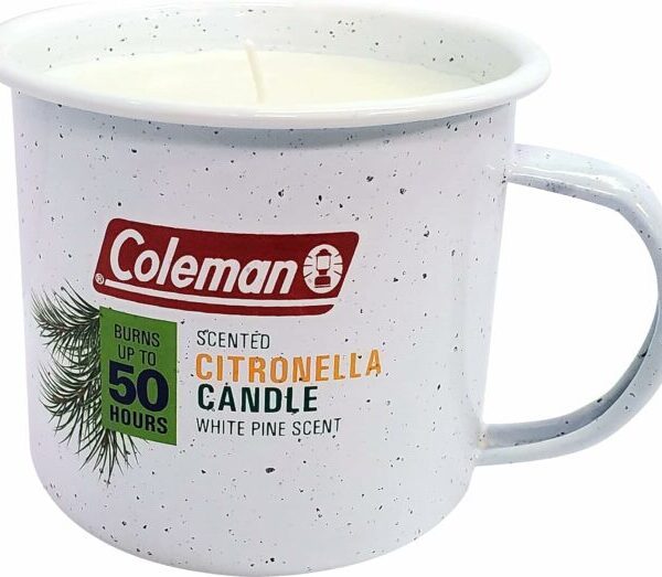 COLEMAN 10 oz CITRONELLA MUG- WHITE PINE SCENT